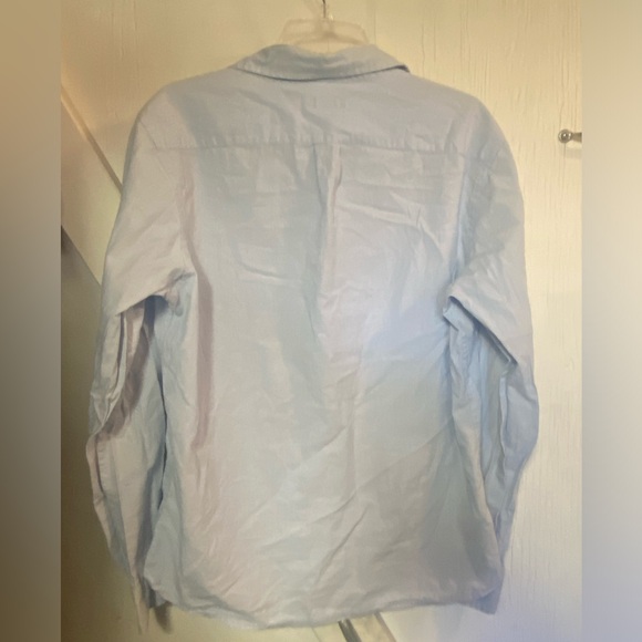 Gap factory long sleeve light blue button down mens dress shirt classic fit med - Picture 5 of 5